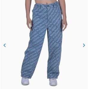 HUF Bleached Baggie Denim Jeans size M NWT